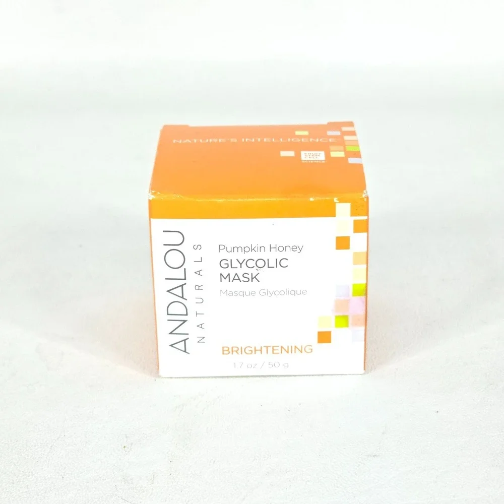 3x Andalou Naturals Pumpkin Honey Glycolic Mask Brightening 1.7oz Vegan Skincare